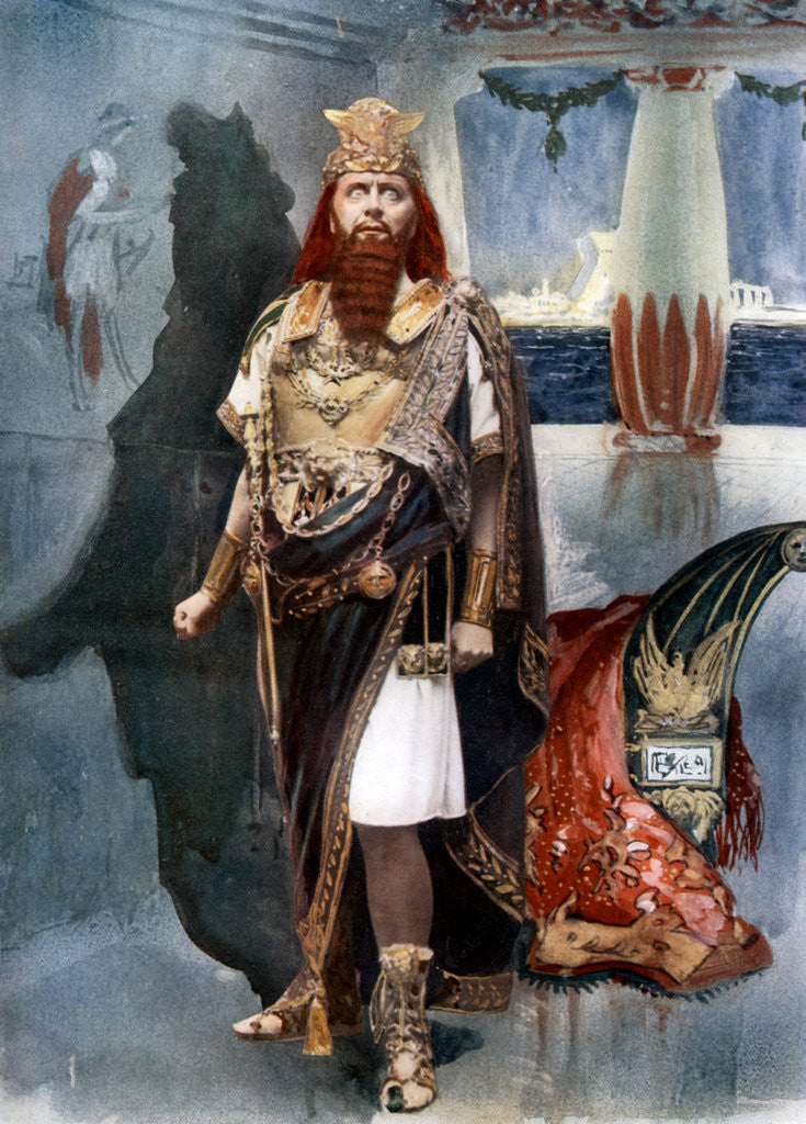 Detail of Herbert Beerbohm Tree in Herod by Langfier Photo