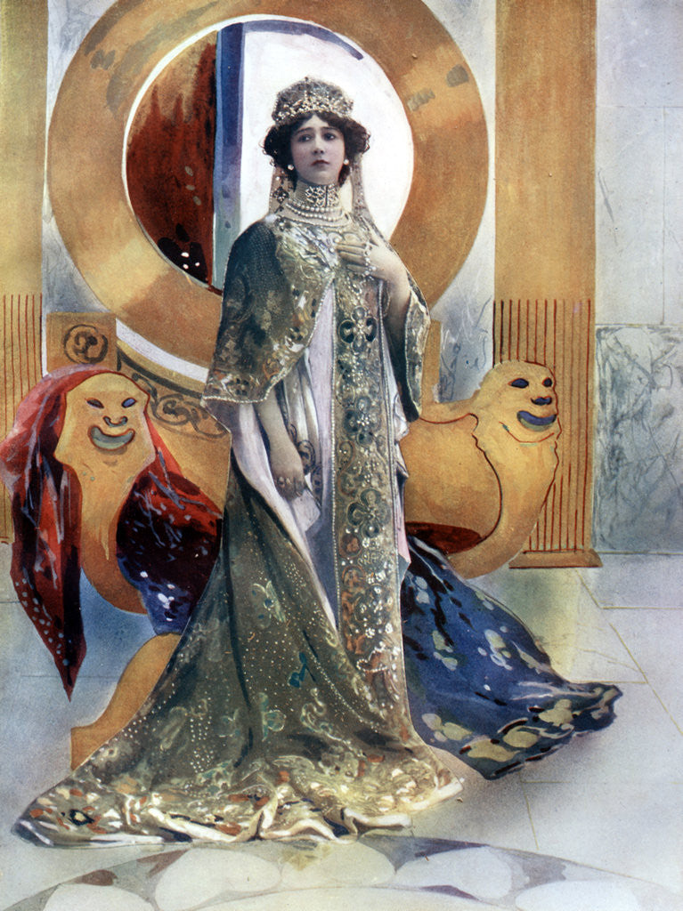 Detail of Madame Otero in L'Imperatrice by Rautlinger