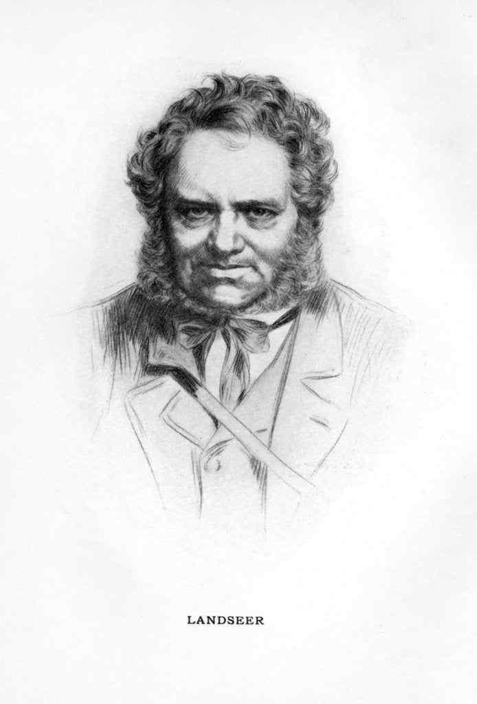 Detail of Sir Edwin Henry Landseer, British painter by Anonymous