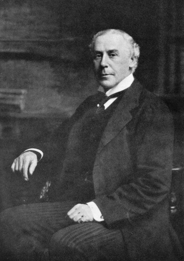 Detail of Henry Neville Gladstone, Lord Lieutenant of Flintshire by Anonymous