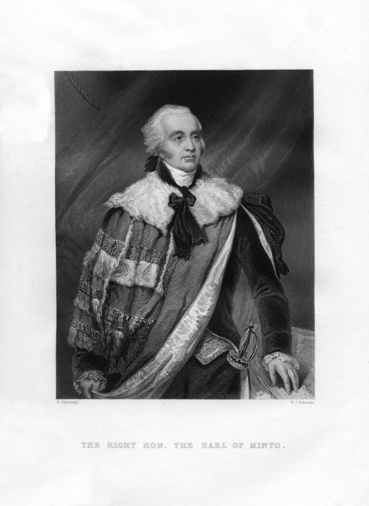 Detail of Gilbert Elliot Murray-Kynynmound, 1st Earl of Minto by WJ Edwards