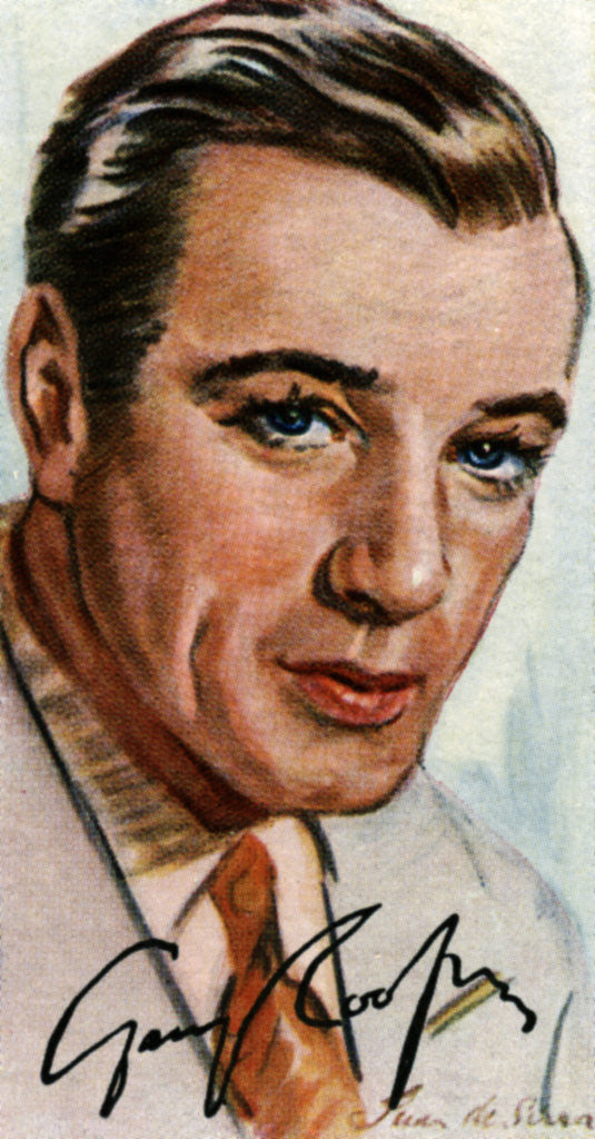 Detail of Gary Cooper, (1901-1961), American film actor of British heritage by Anonymous