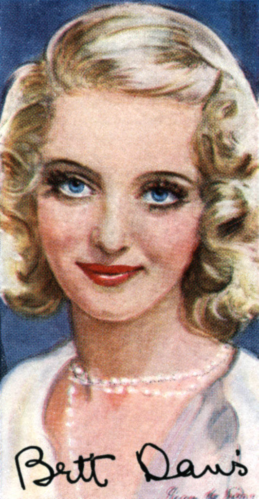 Detail of Bette Davis, (1908-1989), two-time Academy Award winning American actress by Anonymous