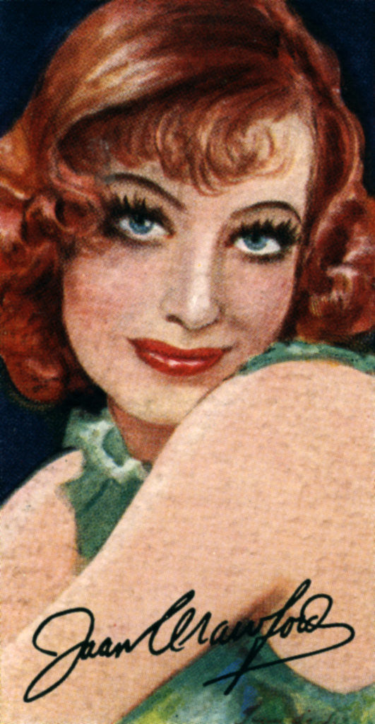 Detail of Joan Crawford, (1905-1977), Academy Award winning American actress by Anonymous