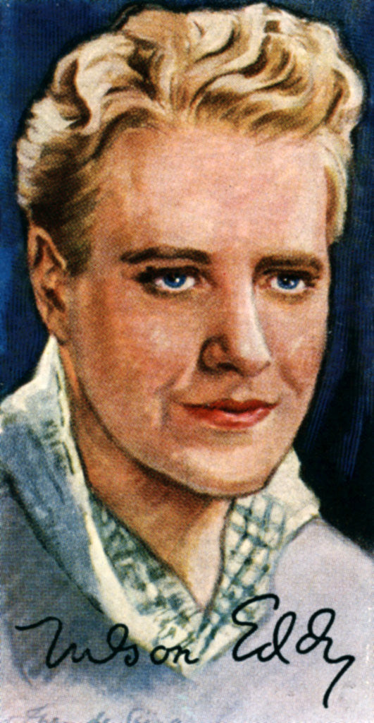 Detail of Nelson Ackerman Eddy, (1901-1967), American singer and film actor by Anonymous