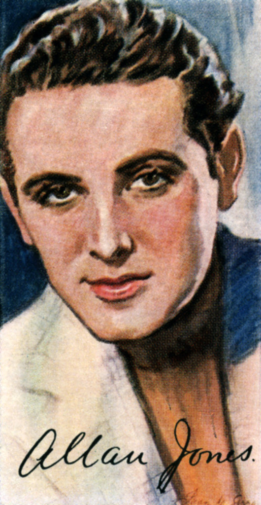 Detail of Allan Jones, (1907-1992),  American actor and singer by Anonymous