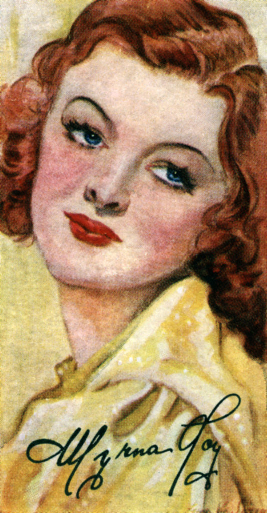 Detail of Myrna Loy, (1905-1993), American motion picture actress by Anonymous