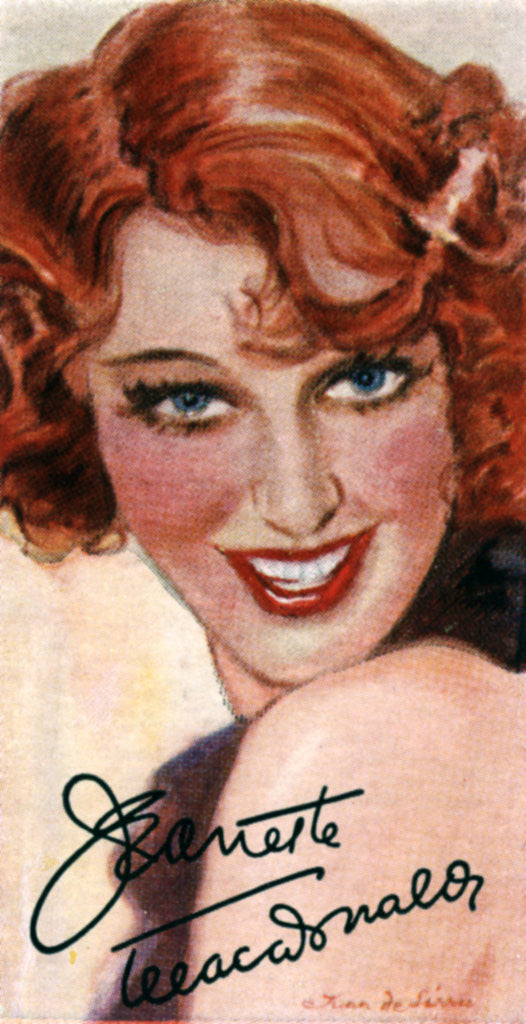 Detail of Jeanette MacDonald, (1903-1965), singer and actress by Anonymous