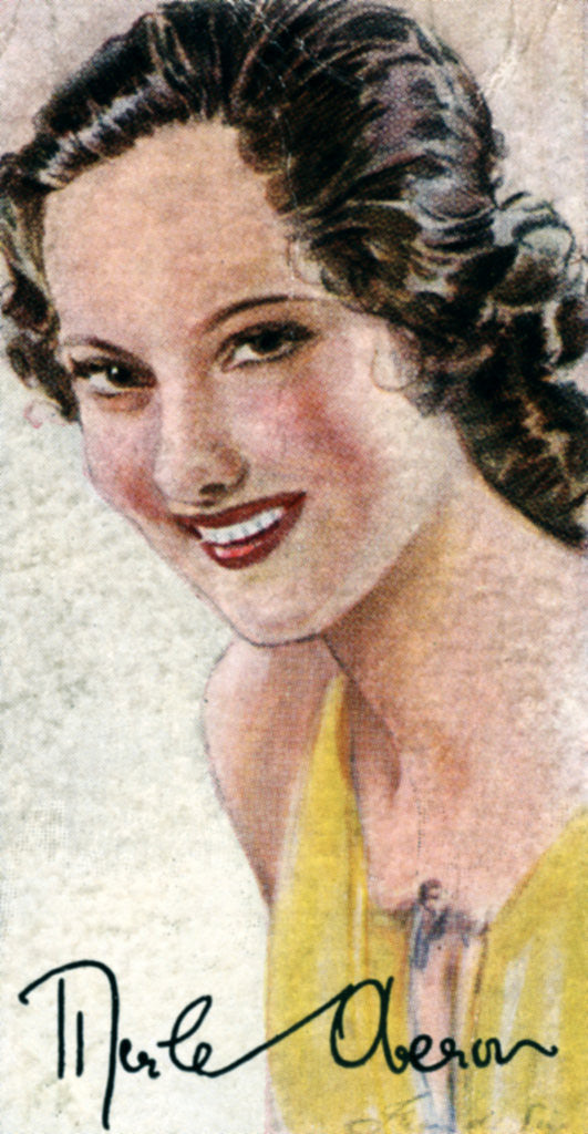 Detail of Merle Oberon, (1911-1979), film actress by Anonymous