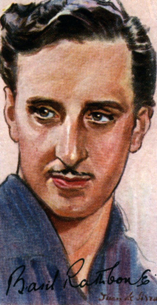 Detail of Basil Rathbone, (1892-1967), English actor by Anonymous