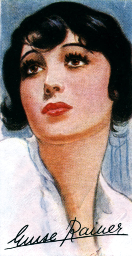 Detail of Luise Rainer, (1910-), two time Academy Award winning film actress by Anonymous