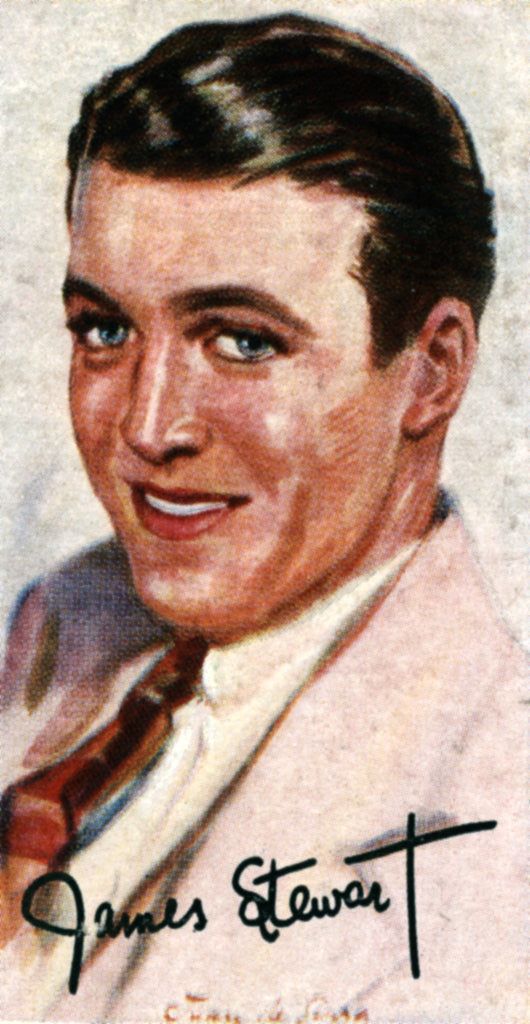 Detail of Jimmy Stewart, (1908-1997), Academy Award winning American film and stage actor by Anonymous