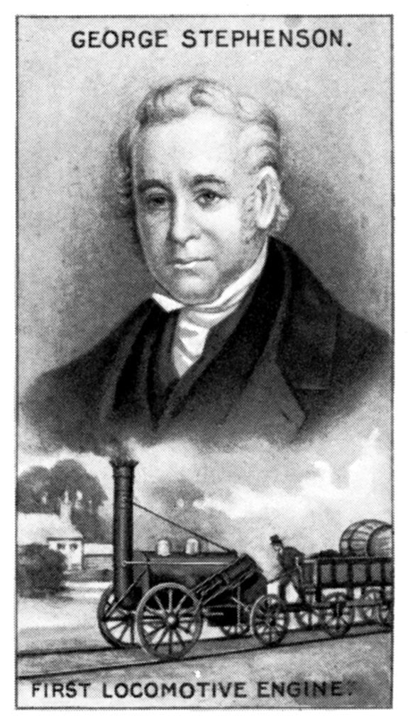 Detail of George Stephenson, English mechanical engineer by Anonymous