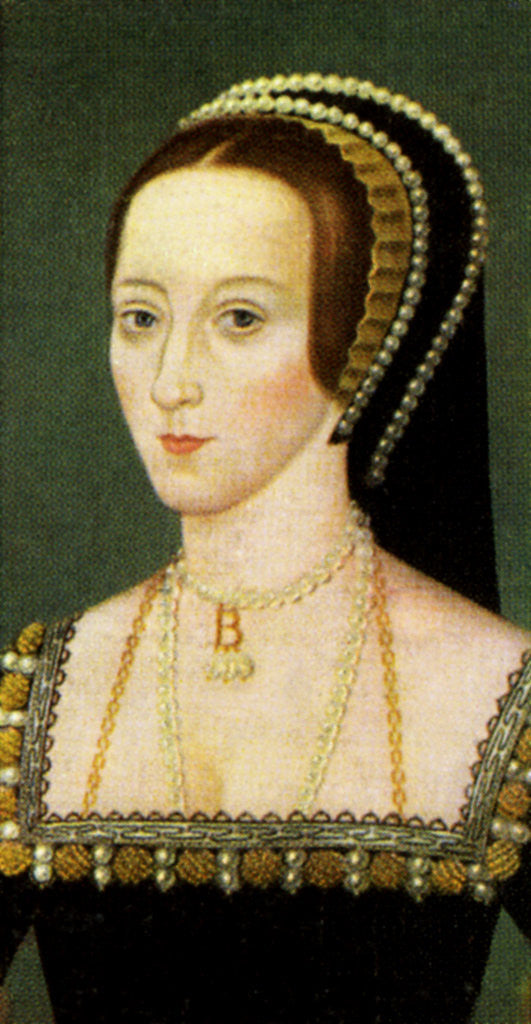 Detail of Anne Boleyn by Anonymous
