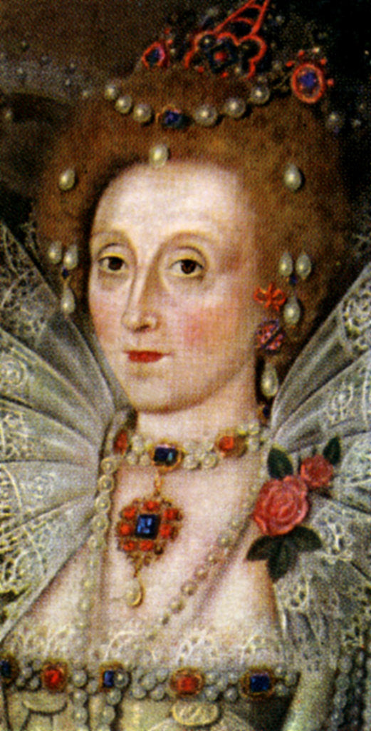 Detail of Queen Elizabeth I by Anonymous