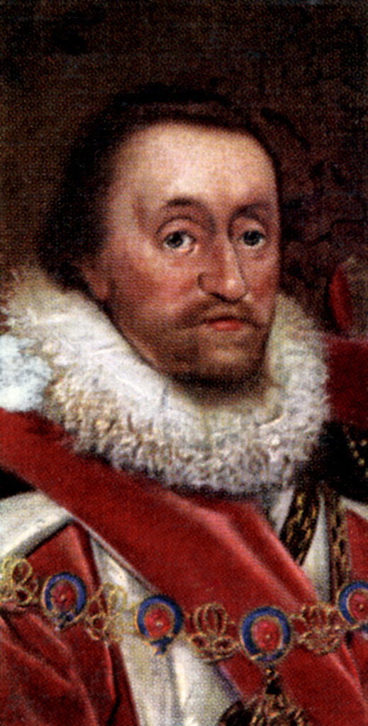 Detail of James VI of Scotland, James I of England and Ireland by Anonymous