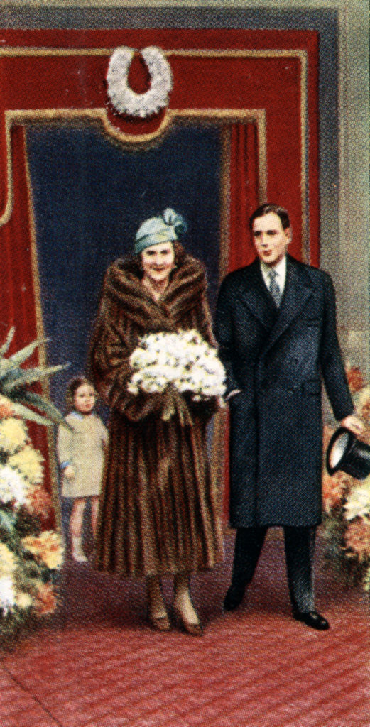Detail of The marriage of the Duke and Duchess of Kent, November 1934 by Anonymous