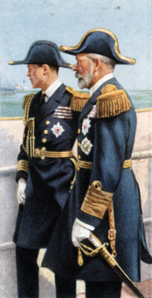 Detail of George V and the Prince of Wales reviewing the Fleet, July 26th by Anonymous