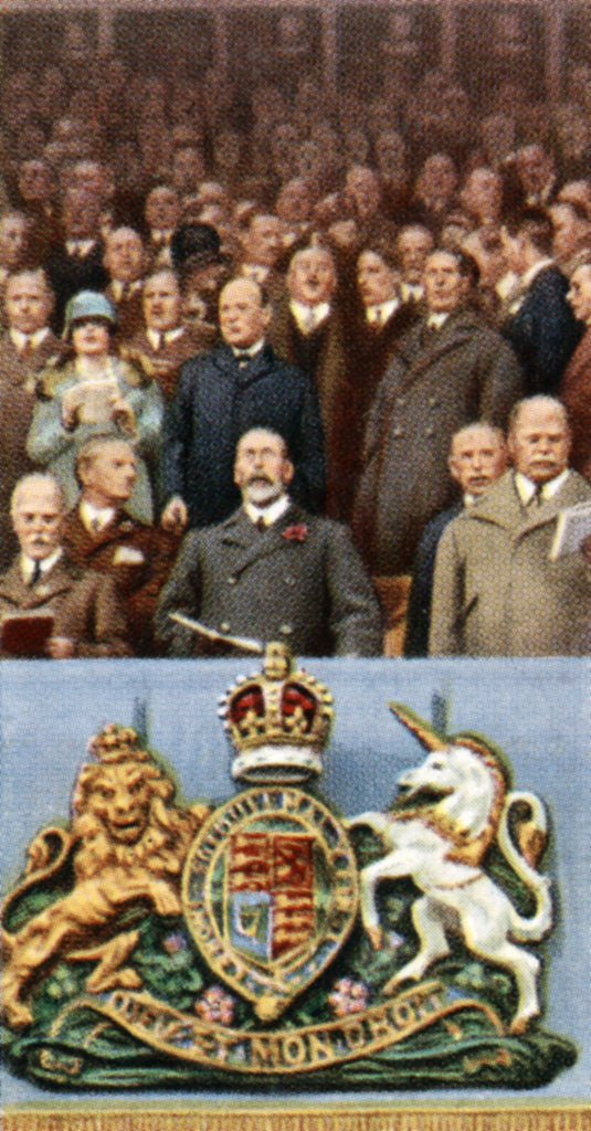 Detail of King George V at the Cup Final, Wembley, April 23rd by Anonymous