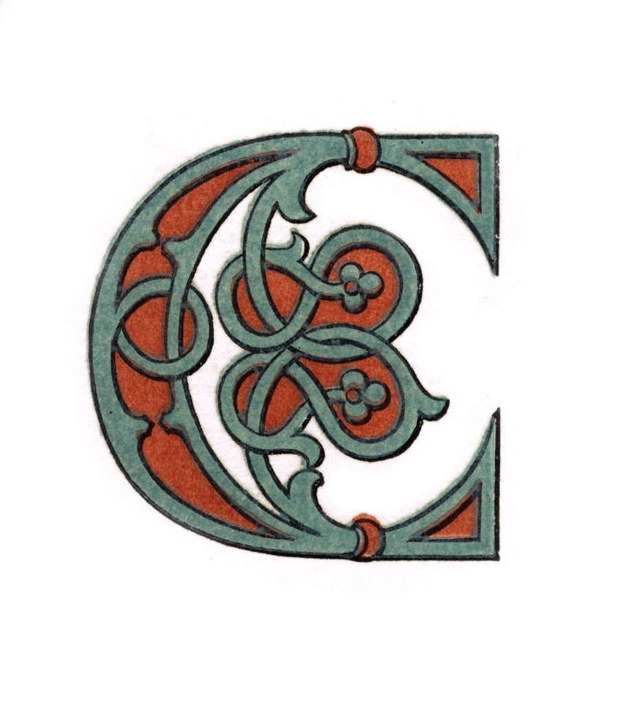 Detail of Initial letter 'C' by Henry Shaw