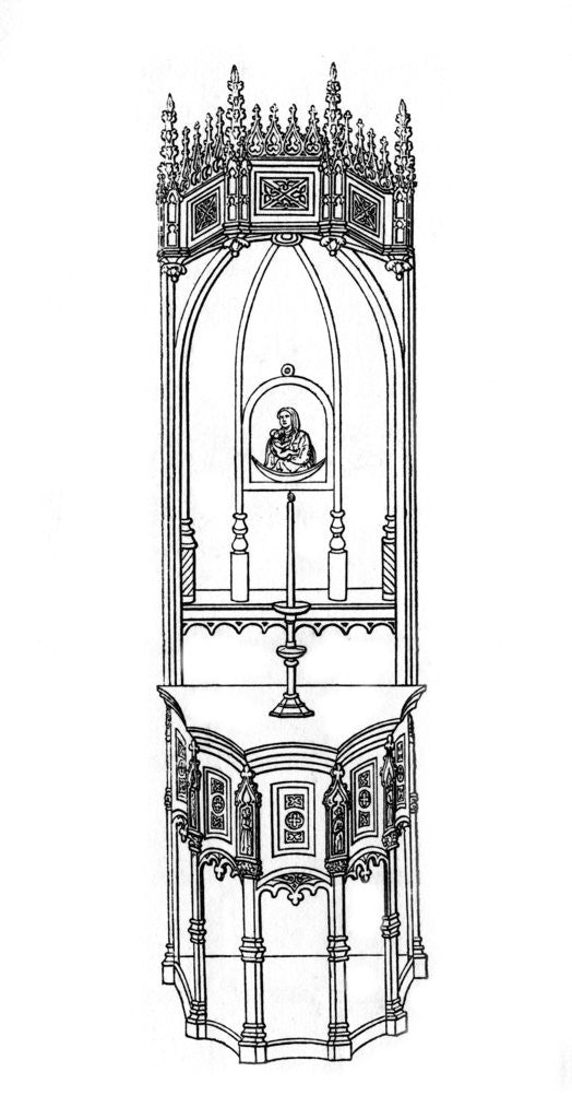 Detail of Altar, c15th century? by Henry Shaw