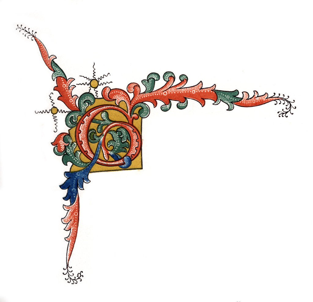 Detail of Initial letter 'G' by Henry Shaw