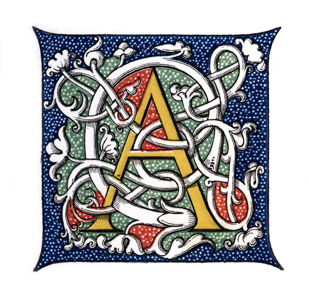 Detail of Initial letter 'A' by Henry Shaw