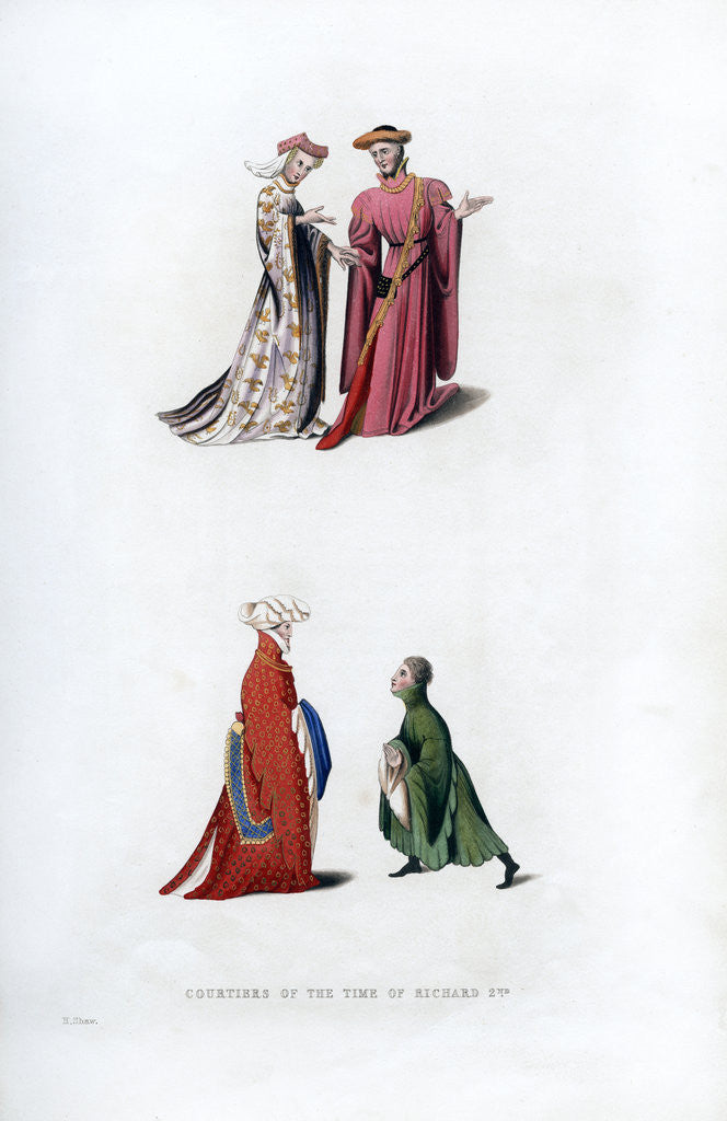 Detail of Court dress by Henry Shaw