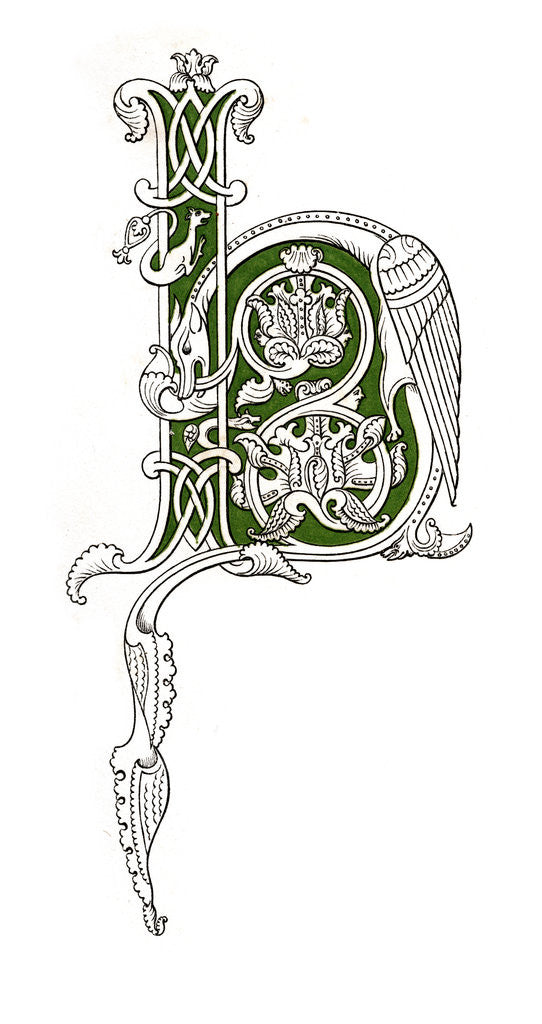Detail of Initial letter 'H' by Henry Shaw