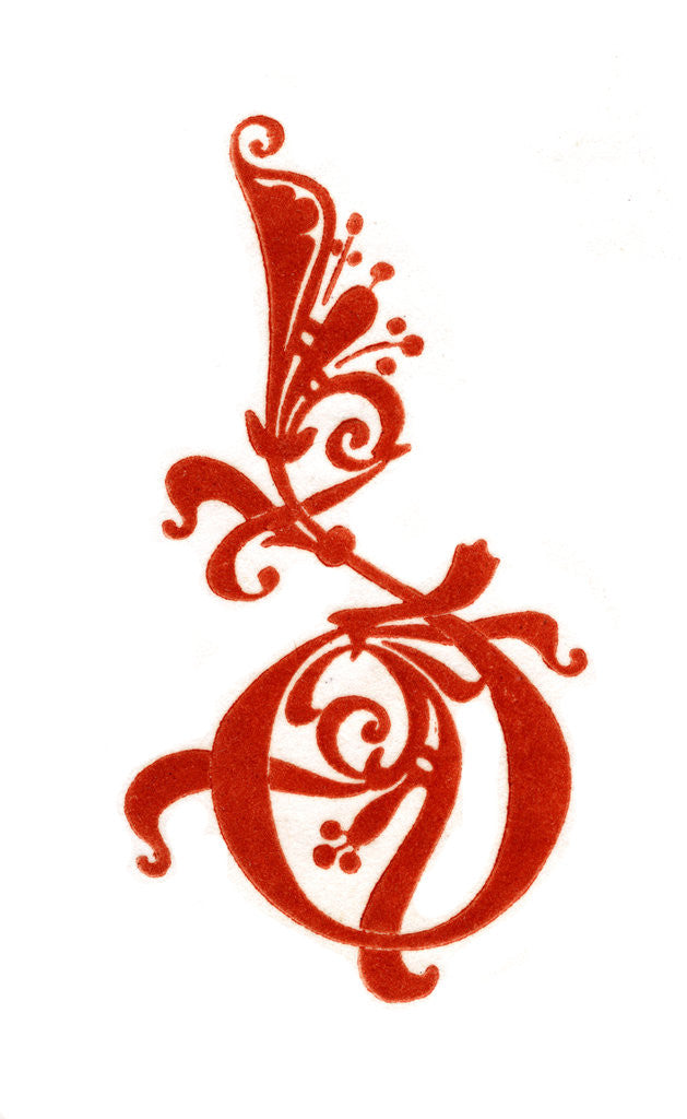 Detail of Initial letter 'D' by Henry Shaw