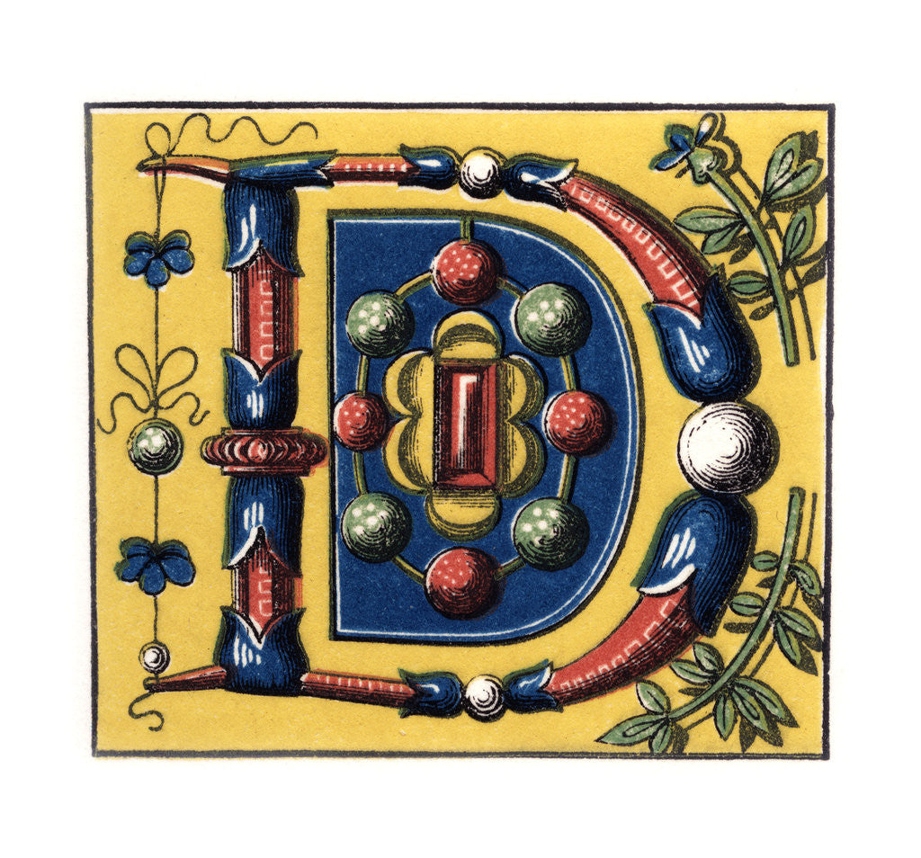 Detail of Initial letter 'D' by Henry Shaw