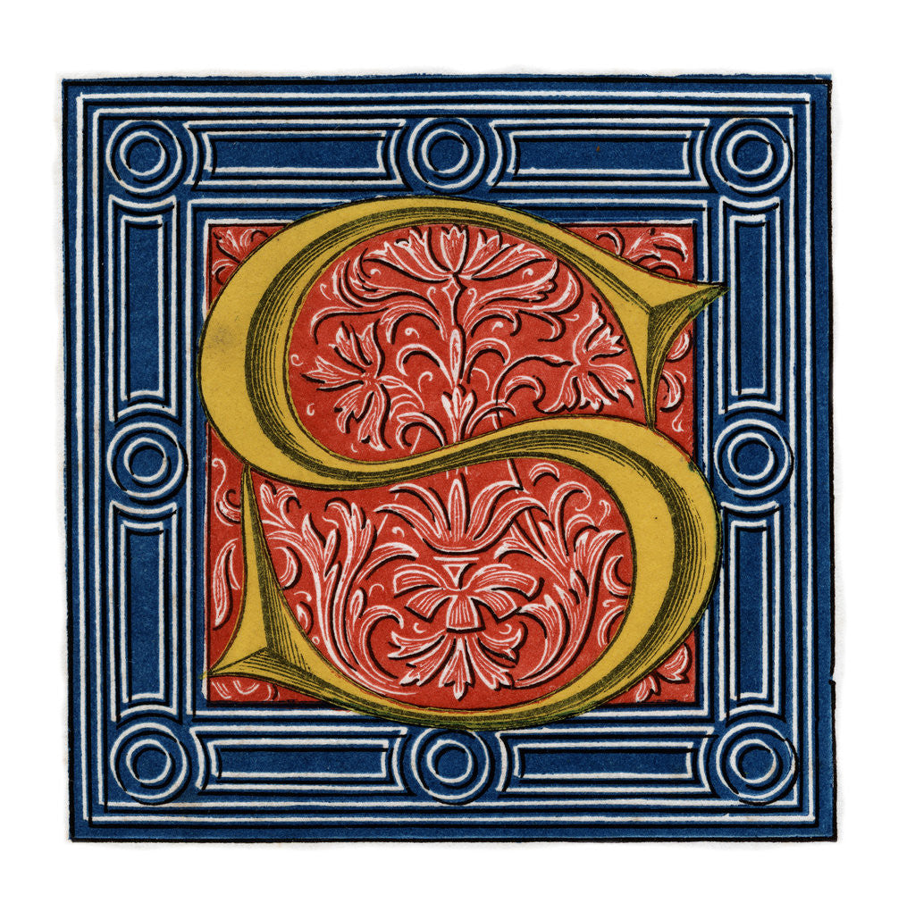 Detail of Initial letter 'S' by Henry Shaw