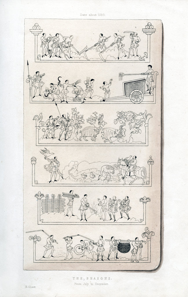 Detail of The Seasons by Henry Shaw