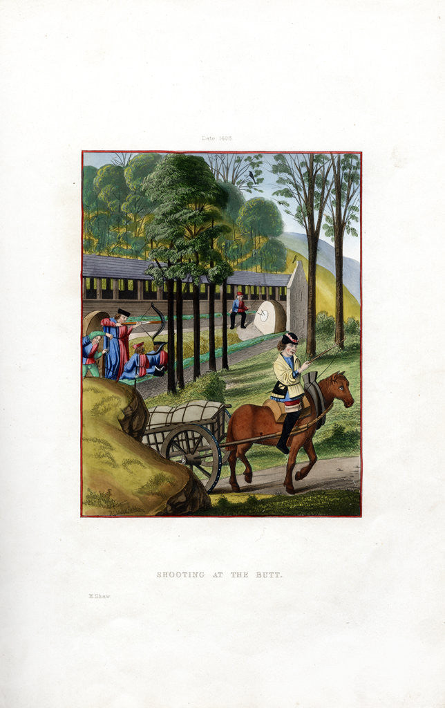Detail of Shooting at the Butt by Henry Shaw