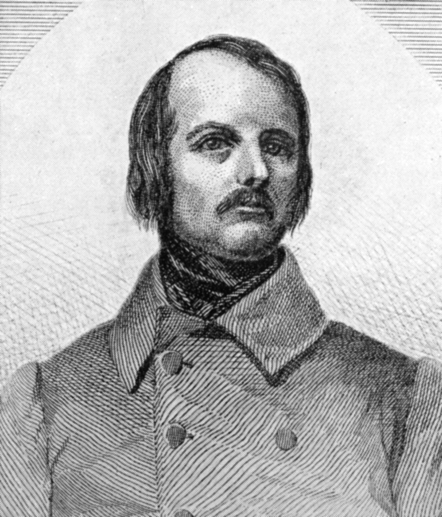 Detail of Edgar Quinet, French historian and man of letters by E Leguay