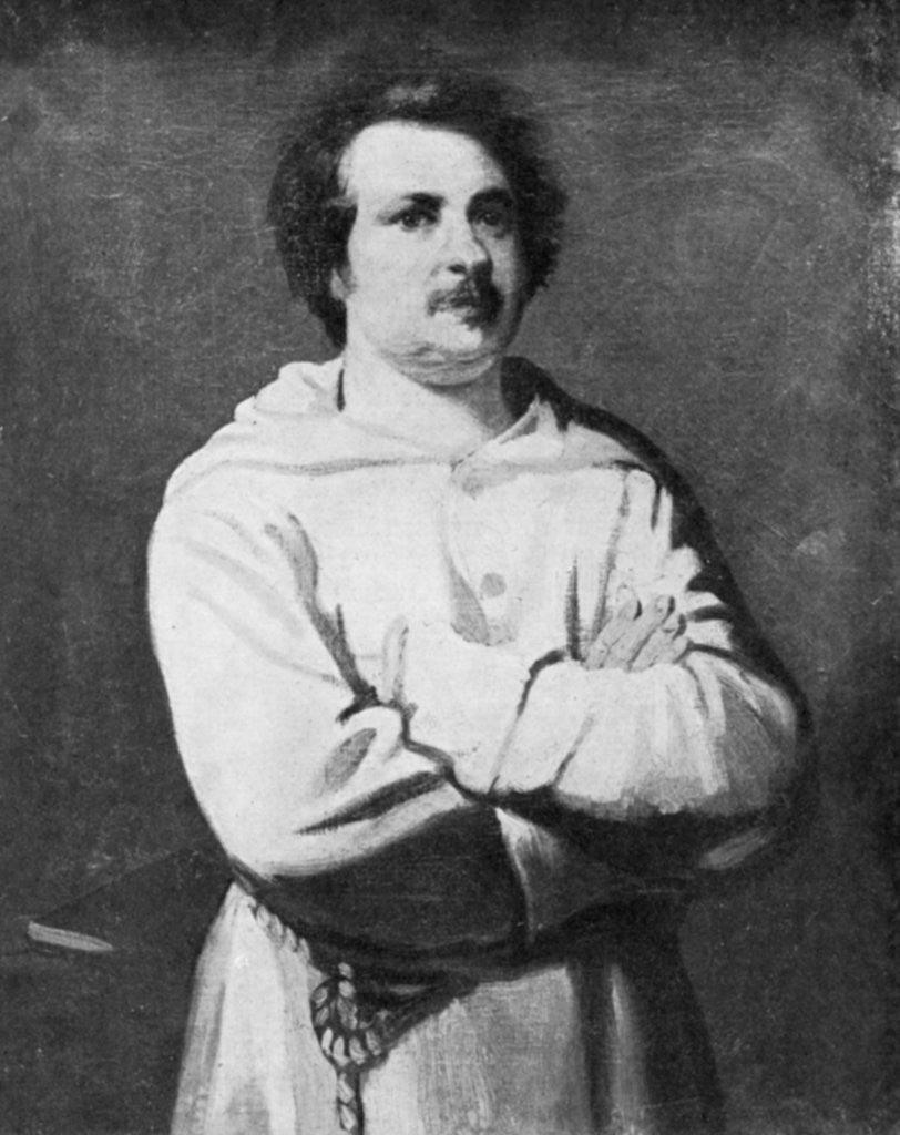 Detail of Honore de Balzac, French novelist and literary critic by Anonymous