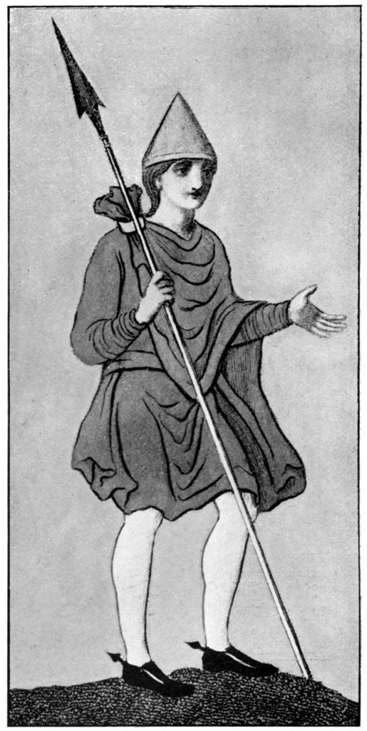 Detail of The Saxon mantle, showing method of fastening by Anonymous