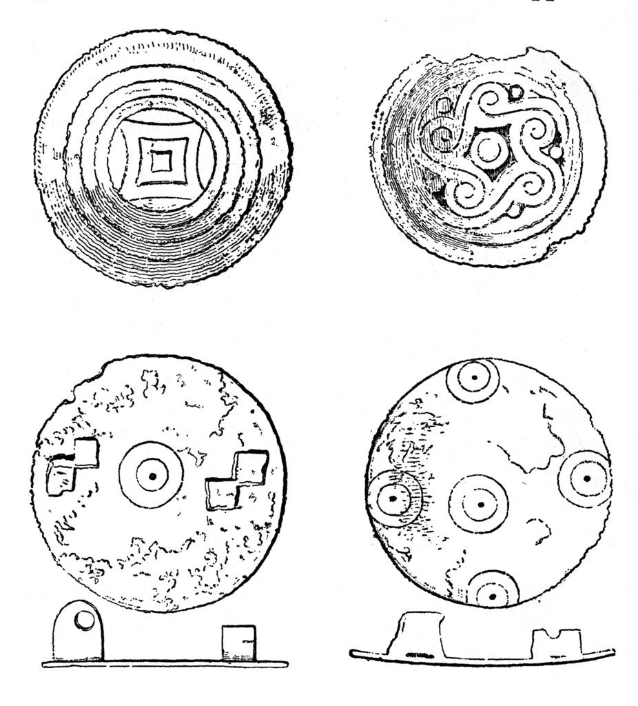 Detail of Saxon fibulae by Anonymous