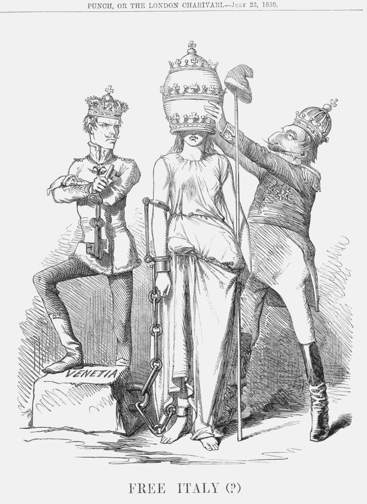 Detail of Free Italy (?) by Anonymous