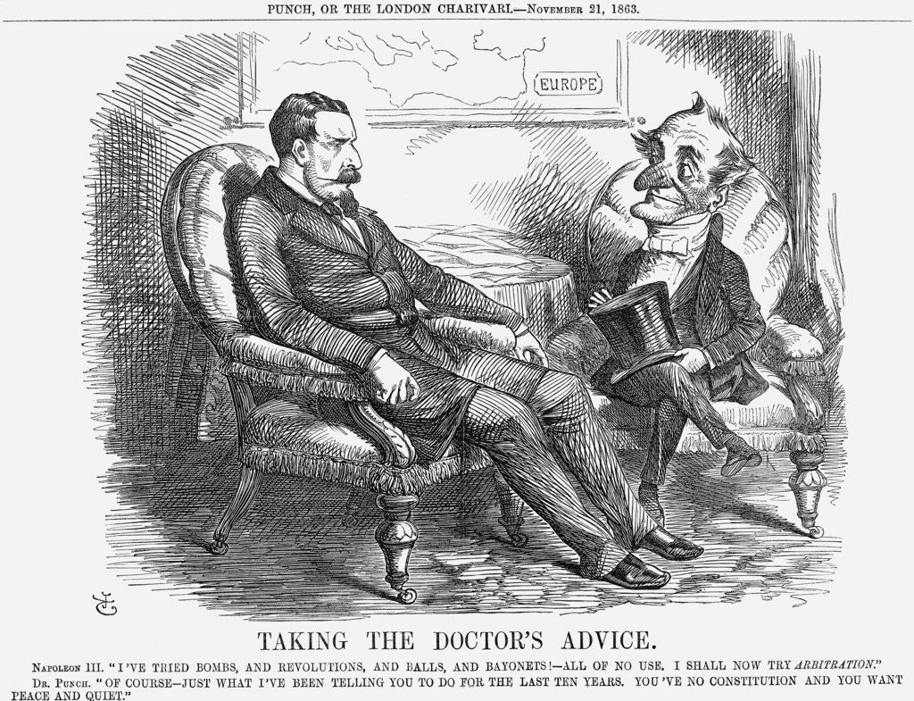 Detail of Taking The Doctor's Advice by John Tenniel