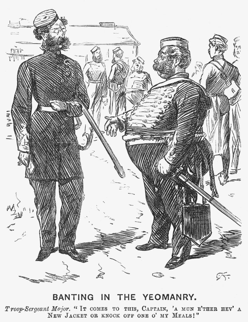 Detail of Banting in the Yeomanry by Charles Samuel Keene