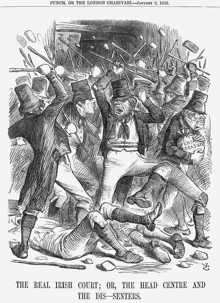 Detail of The Real Irish Court; Or, The Head Centre And The Dis-Senters by John Tenniel