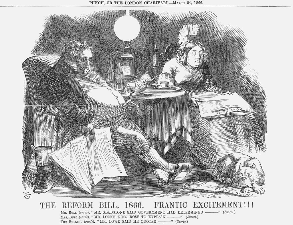 Detail of The Reform Bill, 1866. Frantic Excitement!!! by John Tenniel