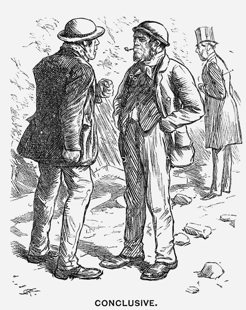 Detail of Conclusive by Charles Samuel Keene