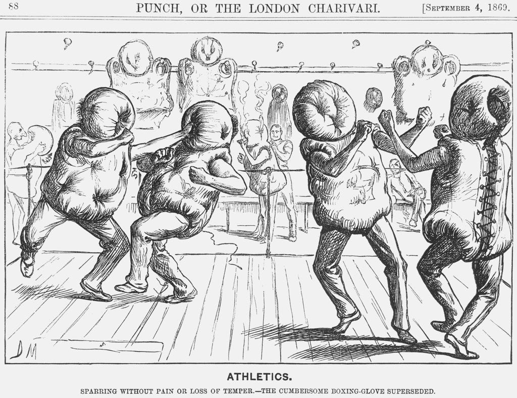 Detail of Athletics by George du Maurier