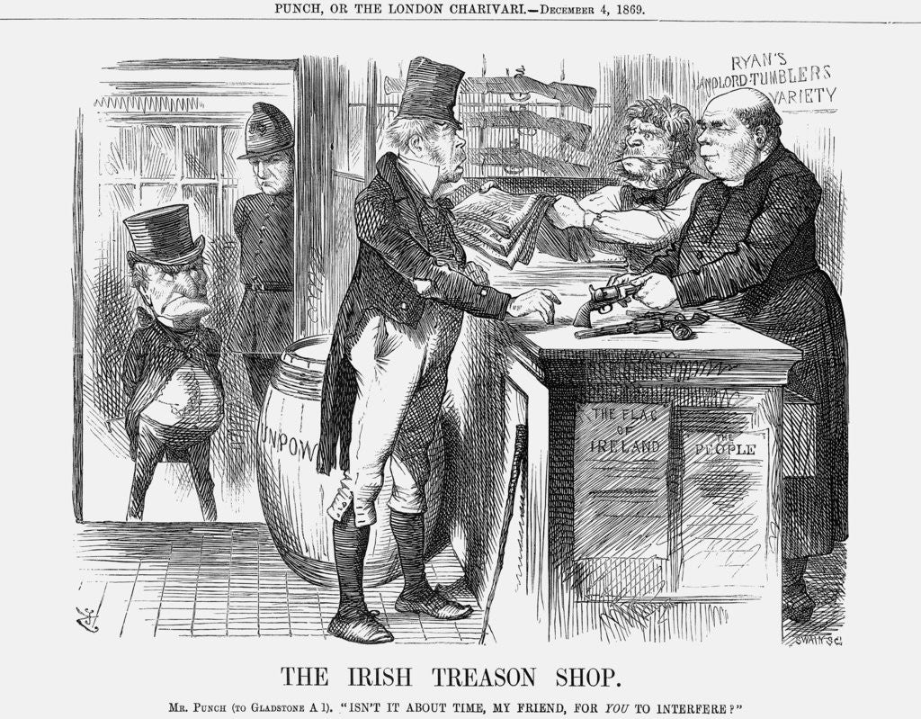 Detail of The Irish Treason Shop by Joseph Swain