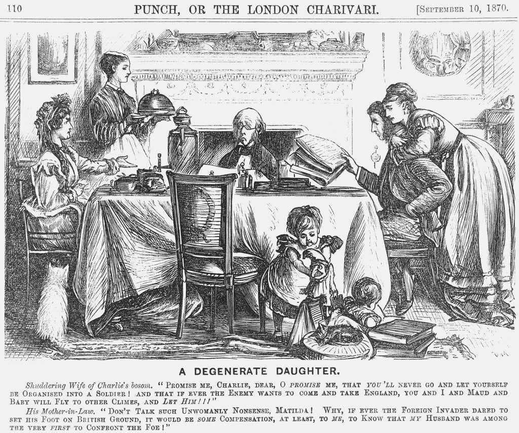 Detail of A Degenerate Daughter by George du Maurier