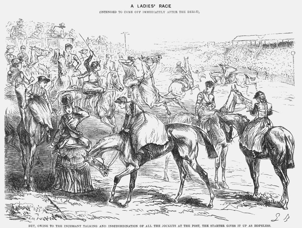 Detail of A Ladies' Race by Joseph Swain
