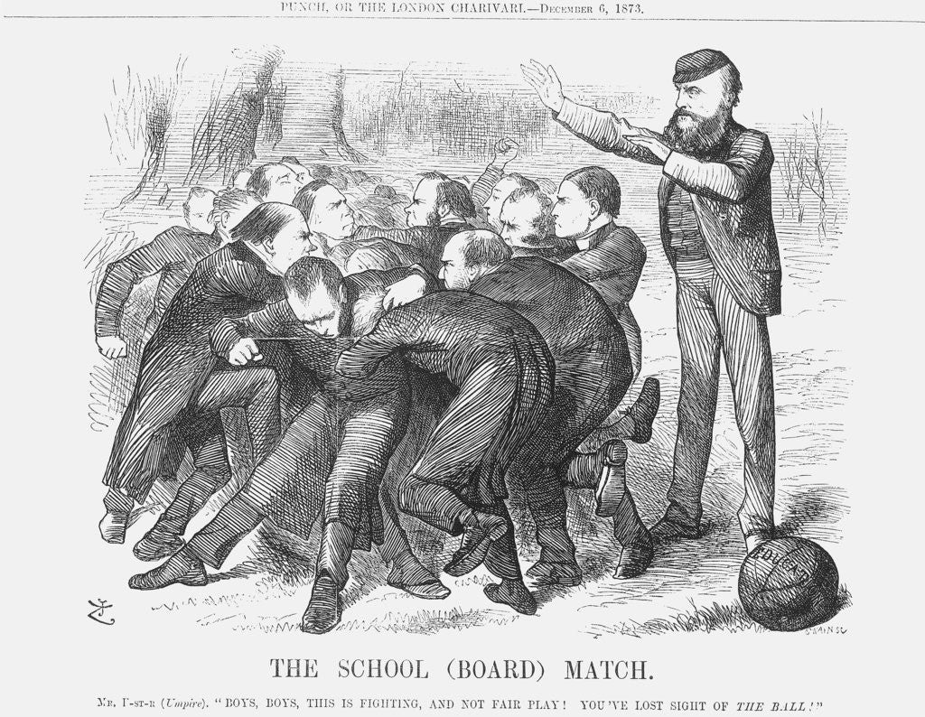 Detail of The School (Board) Match by Joseph Swain