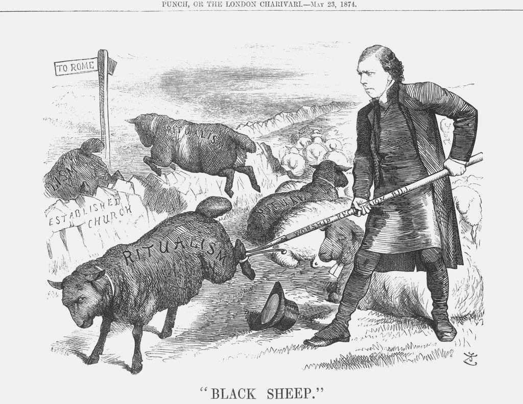 Detail of Black Sheep by Joseph Swain